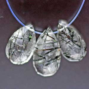 ルチル,ルチルクオーツ,フラットドロップ